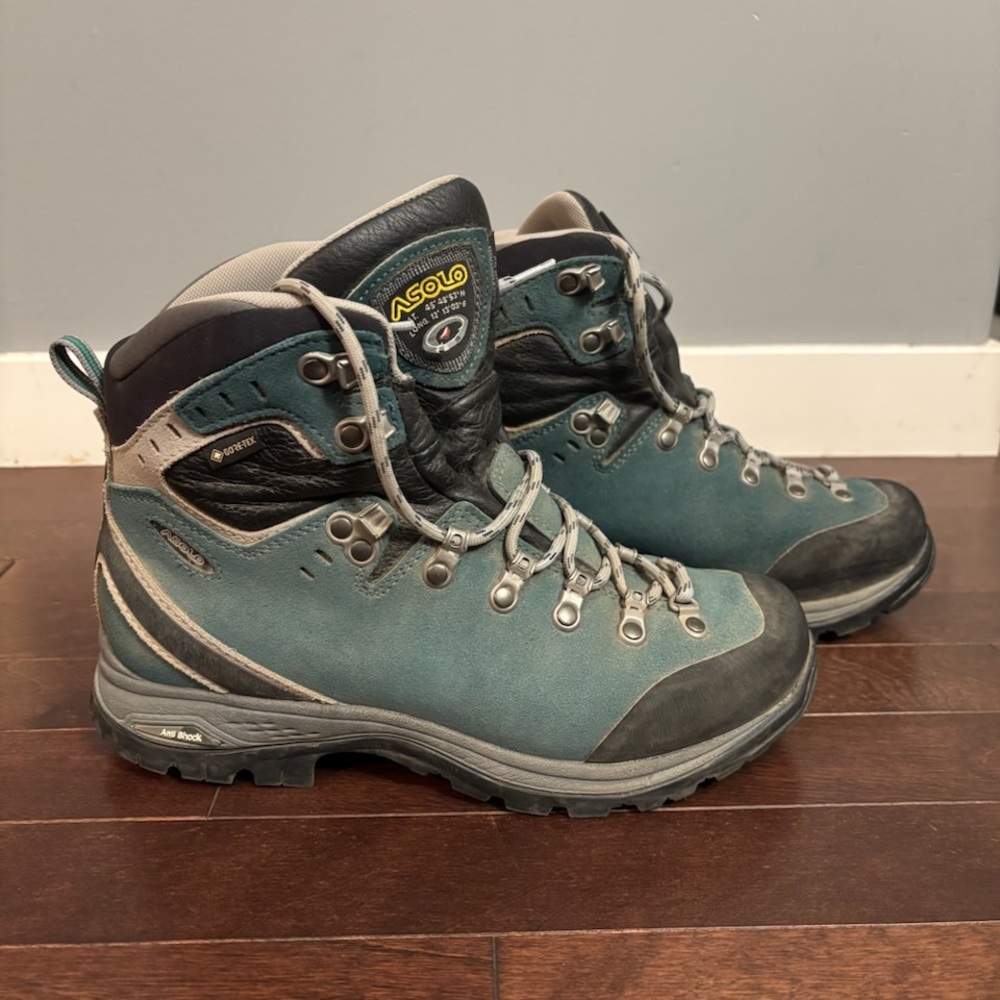 Asolo Women's Lace Up Boots - Teal and Black
